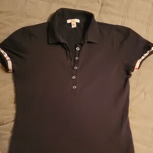 Burberry Black Button Down Shirt